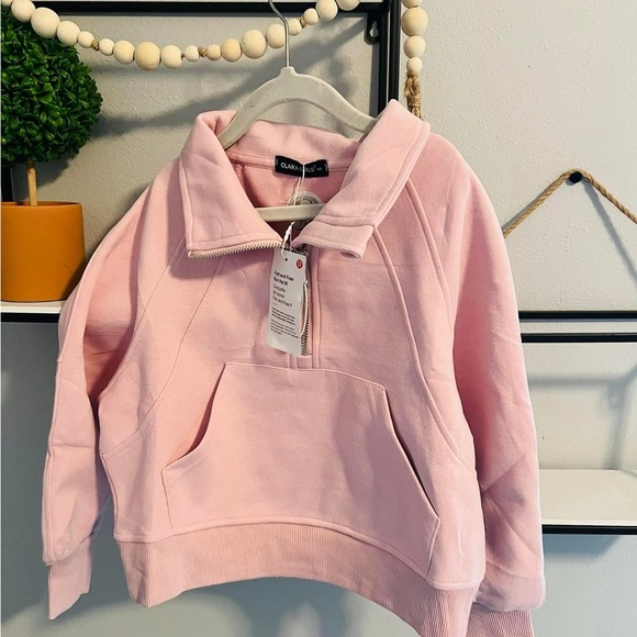 Pink Quarter-Zip Pullover - Picture 1 of 2